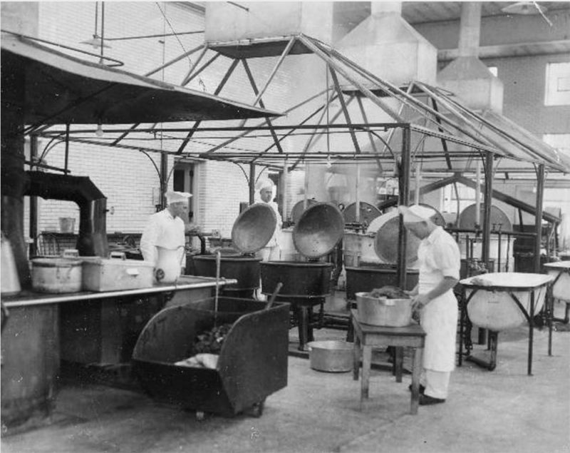 Kitchen at Central State Hospital, circa 1933. (Courtesy UL Archives - Reference)