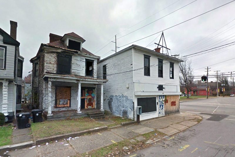 The corner looks bad today, but that doesn't mean it can't be saved. (Google Street View)