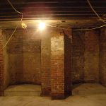 Old vaults under the Main Street sidewalk