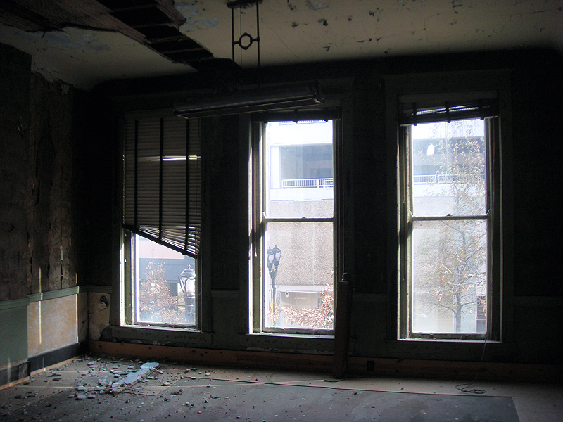 Inside the upper floors at the Caperton Block