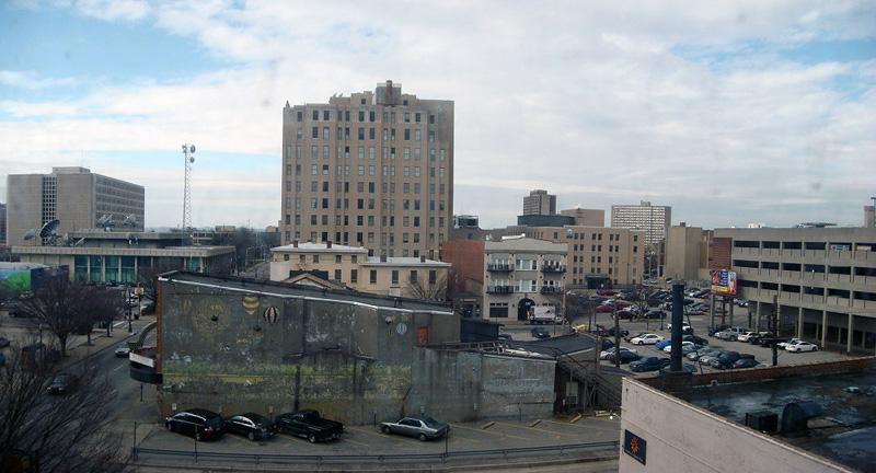 View west from the Caperton Block