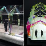 Model of proposed pedway (by Architectural Glass Artisans)