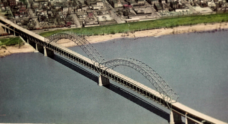 Sherman-Minton Bridge (BS File Postcard)