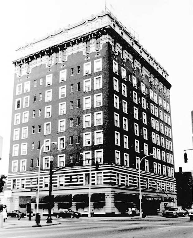 Tyler Hotel in 1987 (National Register)
