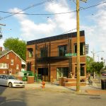 Highland Green Building on Bardstown Road. (Broken Sidewalk)