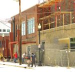 Ice House Lofts construction in early May. (Broken Sidewalk)