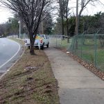 Site of an old wreck along Grinstead Drive. (Branden Klayko)