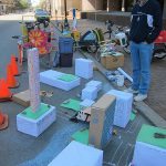 CART built a model city for Park(ing) Day. (Mary Beth Brown)
