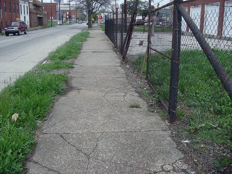 A sidewalk in Louisville. (Branden Klayko)