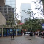 The Hyatt plaza from several years ago. (Branden Klayko)