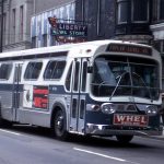 A Blue Motor Coach at 6th and Liberty streets. (Courtesy TARC)