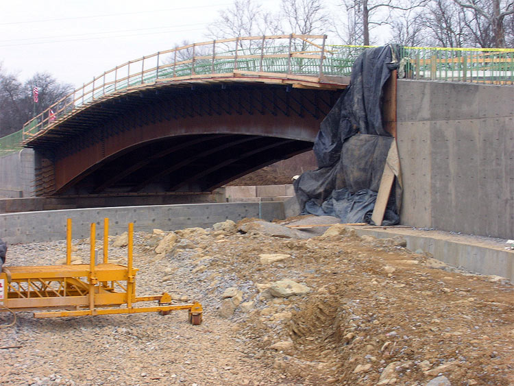Bridge construction at the Parklands. (Courtesy Parklands)