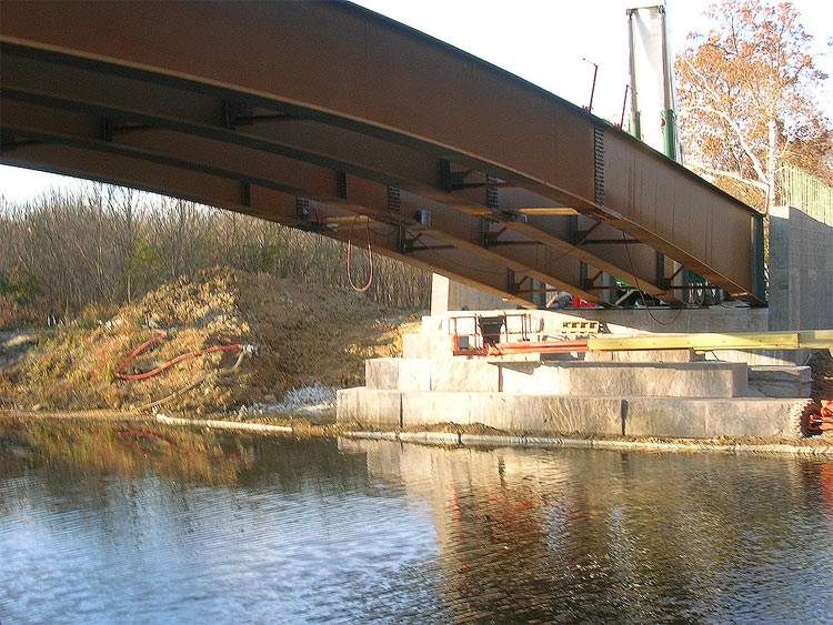Bridge construction at the Parklands. (Courtesy Parklands)