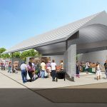 Farmers market pavilion at Big Four Station. (Courtest the Estopinal Group)