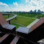 Detail of Big Four Bridge over Waterfront Park. (Bill Griffin/Courtesy Waterfront Development Corporation)