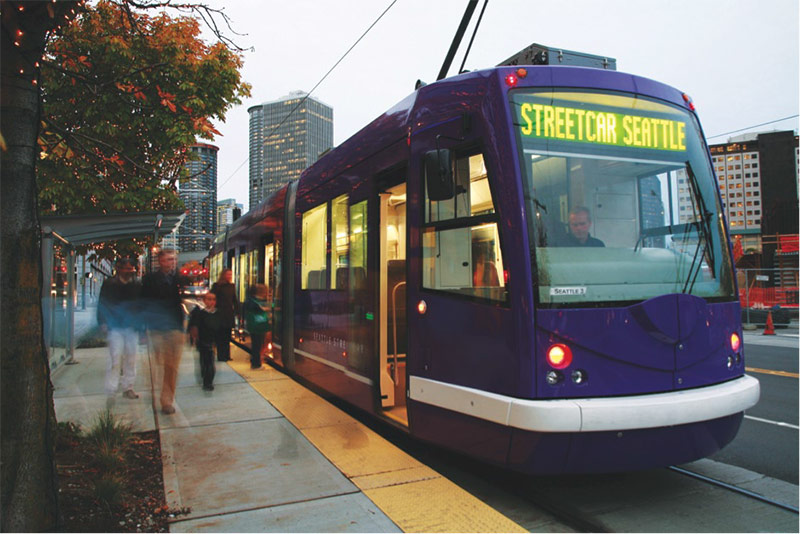A streetcar in Seattle. (Courtesy T4A)