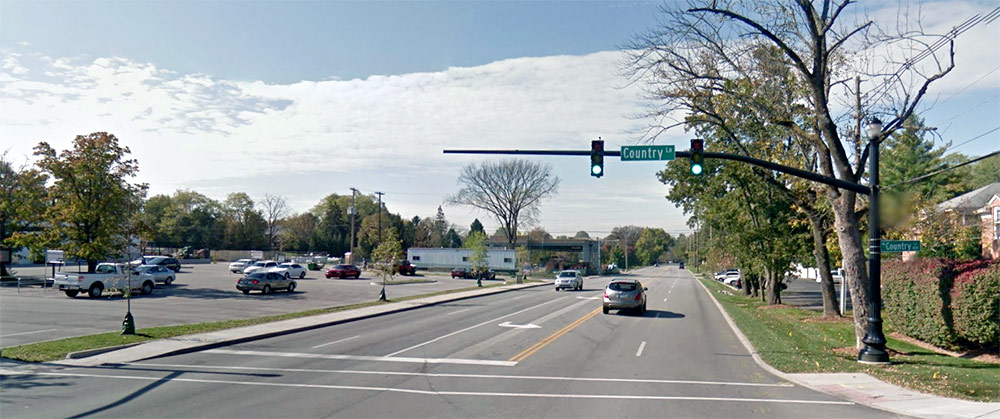 The Kentucky Transportation wants to remove street trees from this stretch of Brownsboro Road. (Courtesy Google)