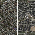 Left to right: Walmart site at 18th & Broadway; the Deer Park neighborhood; Norton Commons; Dumesnil Street at 28th Street. (Courtesy Google)