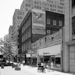 Fourth Street where Theater Square stands today. (Courtesy UL Photo Archives)