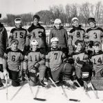 A hockey team in Edina, Minnesota from the 1950s showing how white the community was. (Edina, Minnesota Historical Society / Courtesy Chad Montrie)