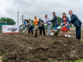 City officials and developers ceremoniously broke ground on the hotel in mid July. (Courtesy City of Jeffersonville)