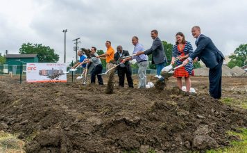 City officials and developers ceremoniously broke ground on the hotel in mid July. (Courtesy City of Jeffersonville)